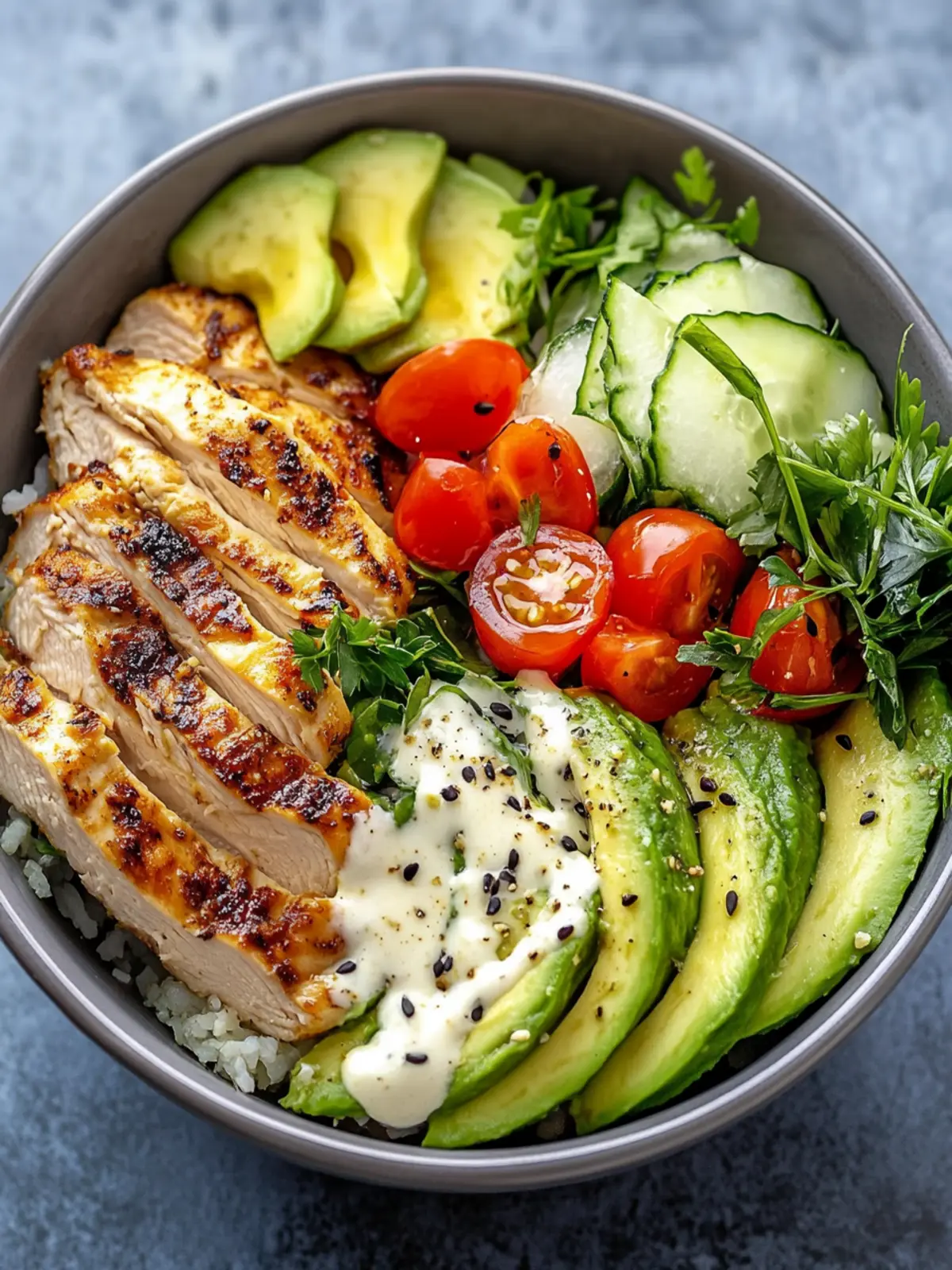 Savor the Flavor with a Healthy Chicken Avocado Bowl 2 Healthy Chicken Avocado Bowl