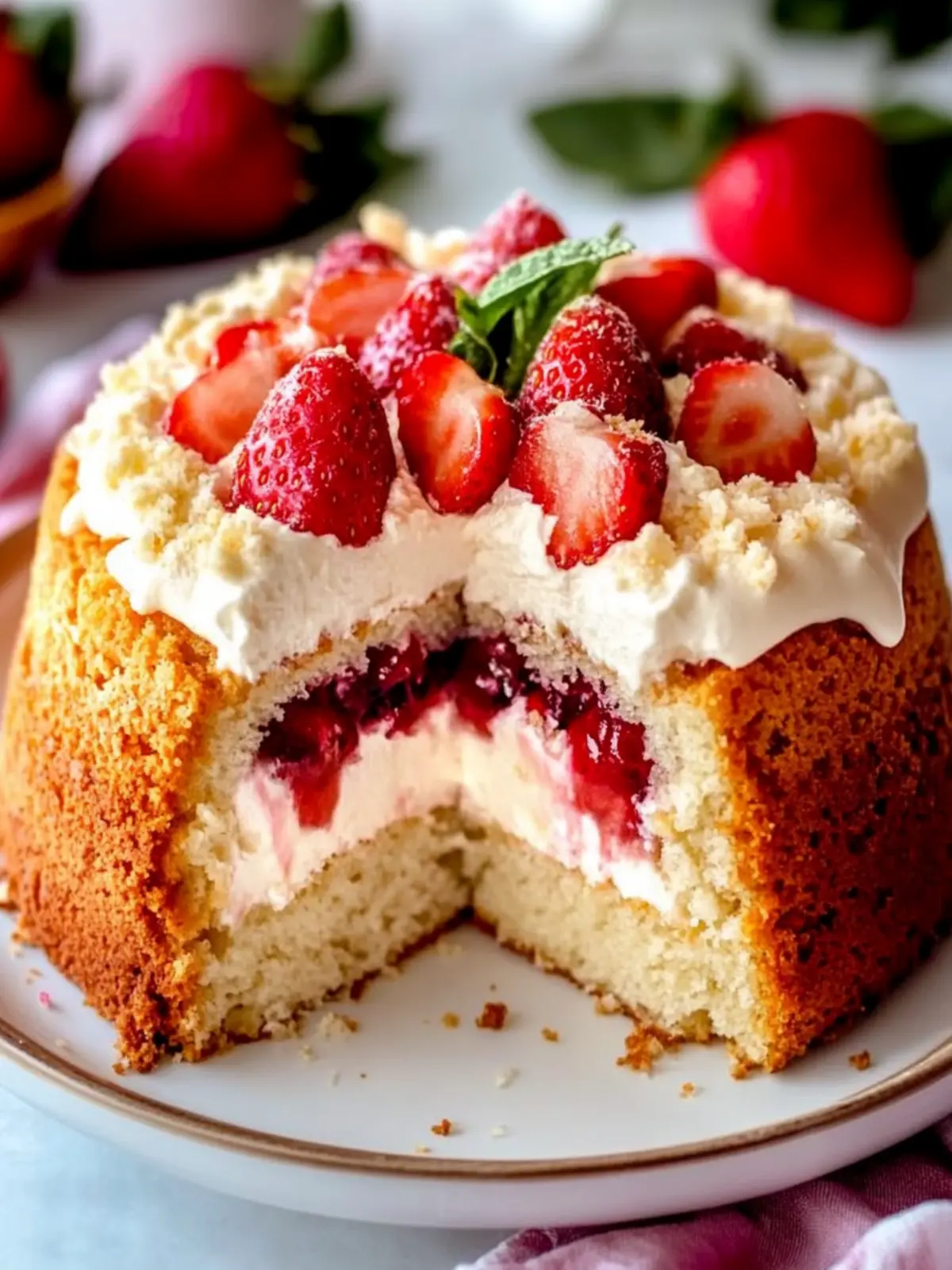 Indulge in Strawberry Cream Cheese Coffee Cake Bliss 2 Strawberry Cream Cheese Coffee Cake