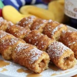 Air Fryer Peanut Butter French Toast Roll-Ups