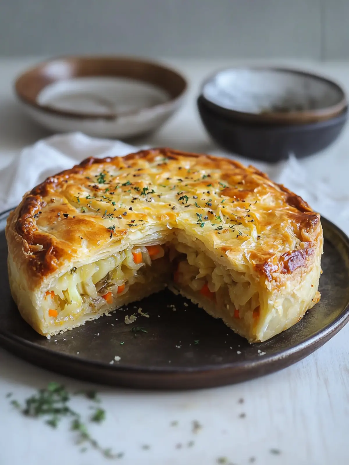 Quick and Easy Russian Cabbage Pie