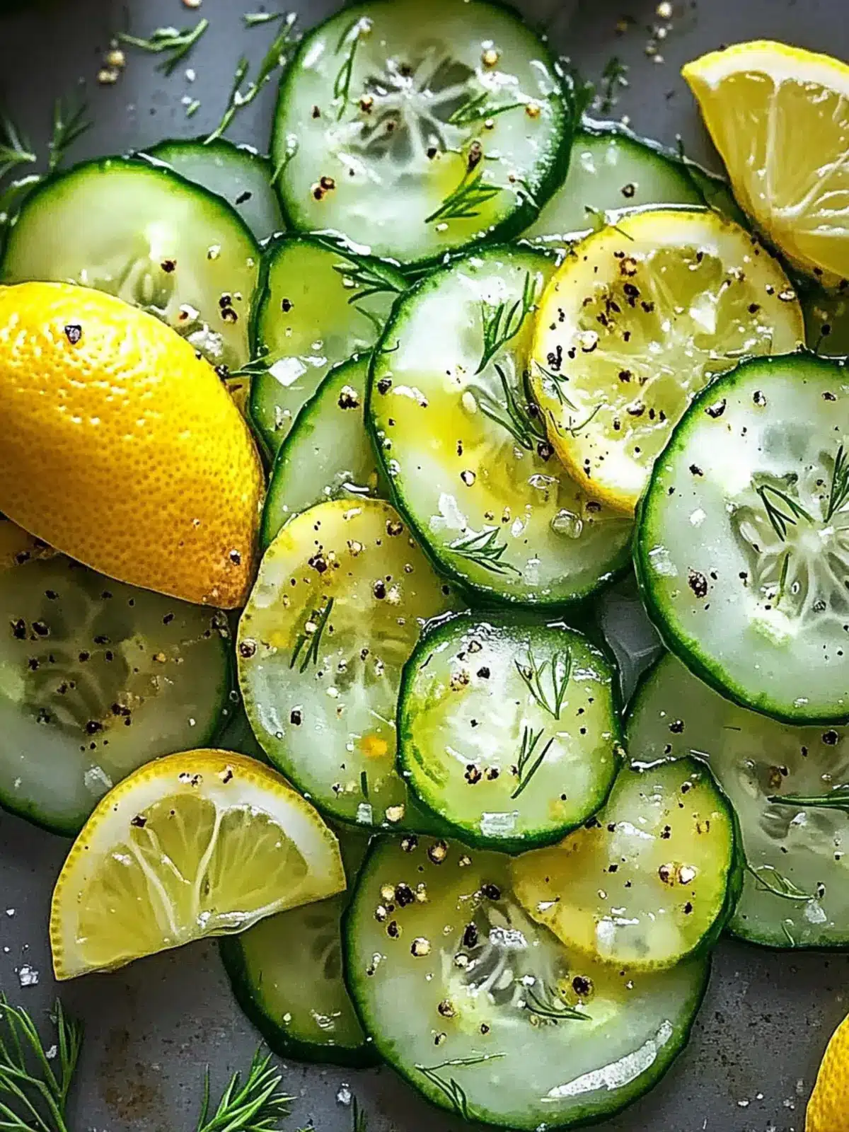 Crispy Cucumber Snack with Tangy Lemon Drizzle