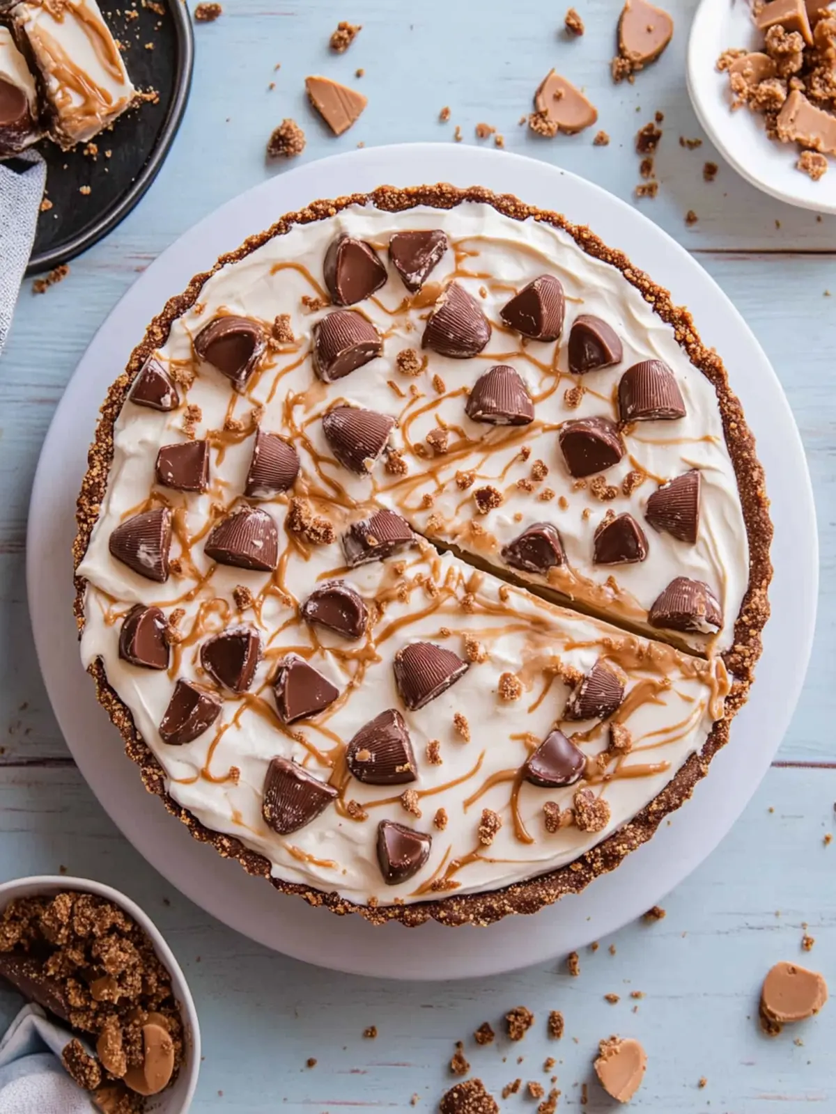 Deliciously Easy Reese's Peanut Butter Cups Pie to Savor 3 Easy Reese's Peanut Butter Cups Pie