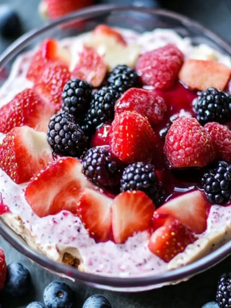White Chocolate Chip Berry Cheesecake Dip