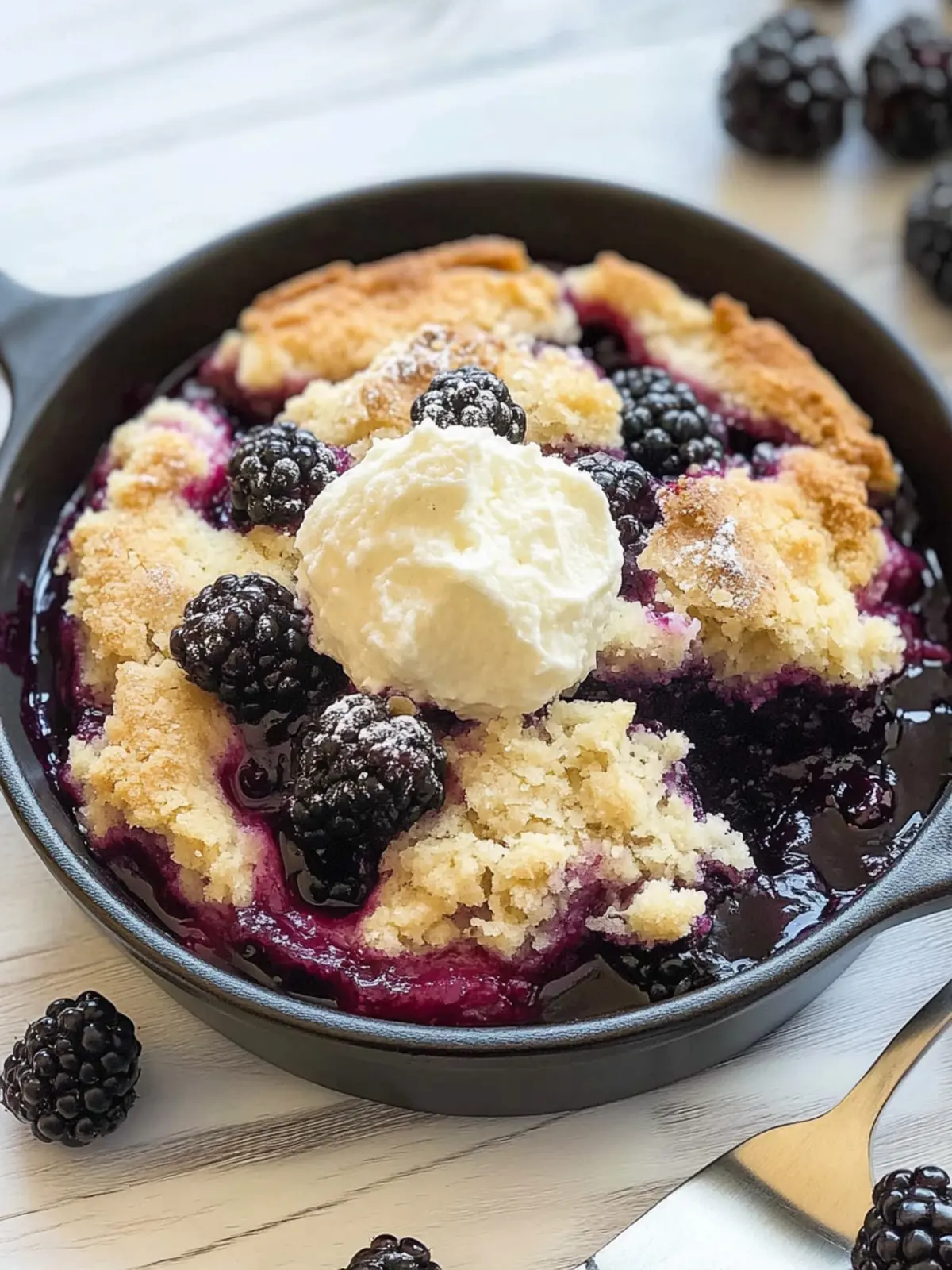 Delicious Easy Blackberry Cobbler Recipe for Every Summer Day 2 Easy Blackberry Cobbler Recipe