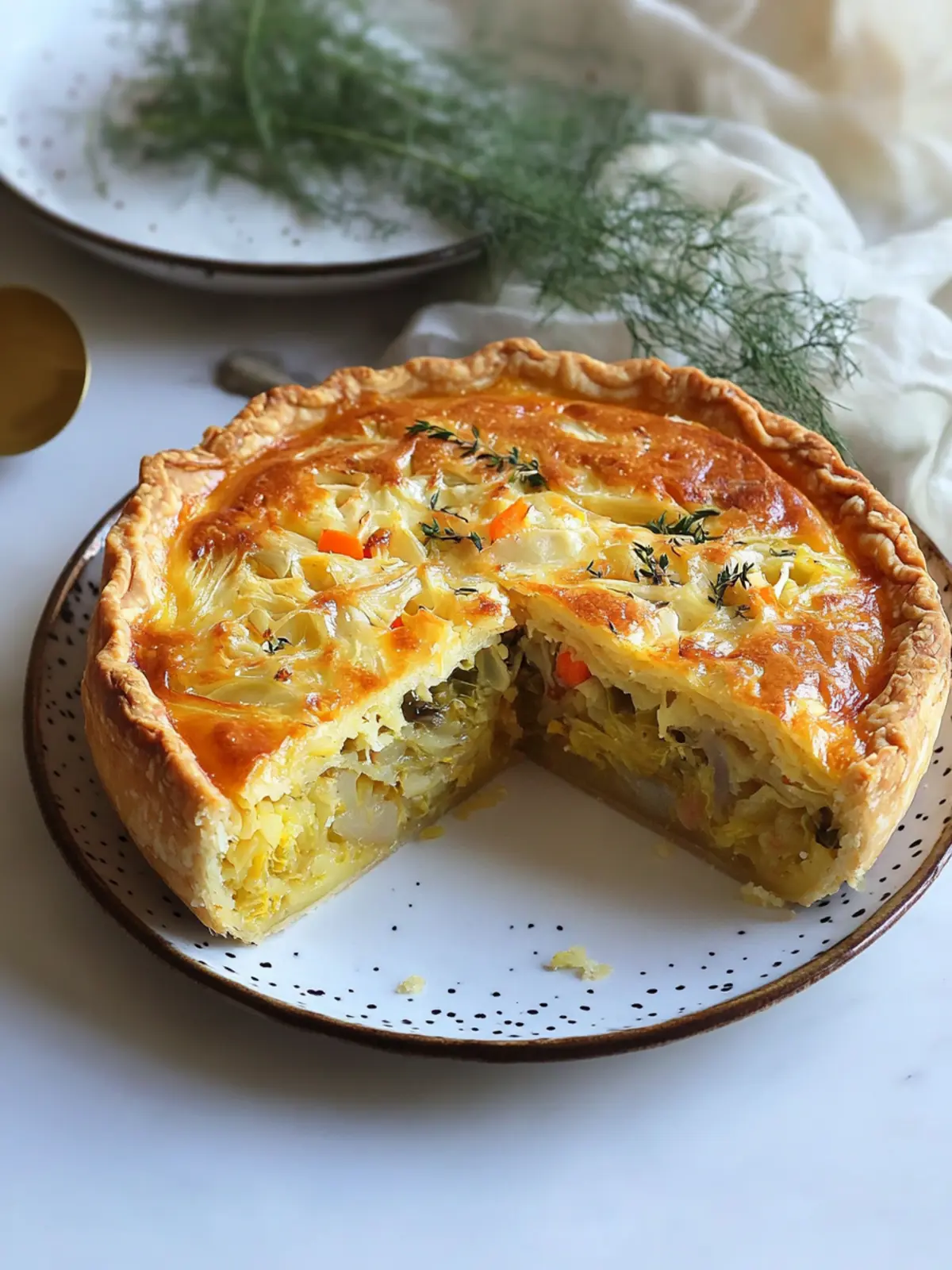 Quick and Easy Russian Cabbage Pie