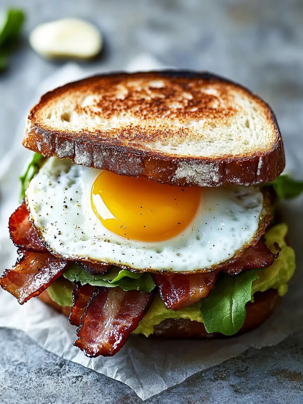 Bacon Jam Sandwich with Fried Egg and Avocado Bliss 2 Bacon Jam Sandwich with Fried Egg and Avocado