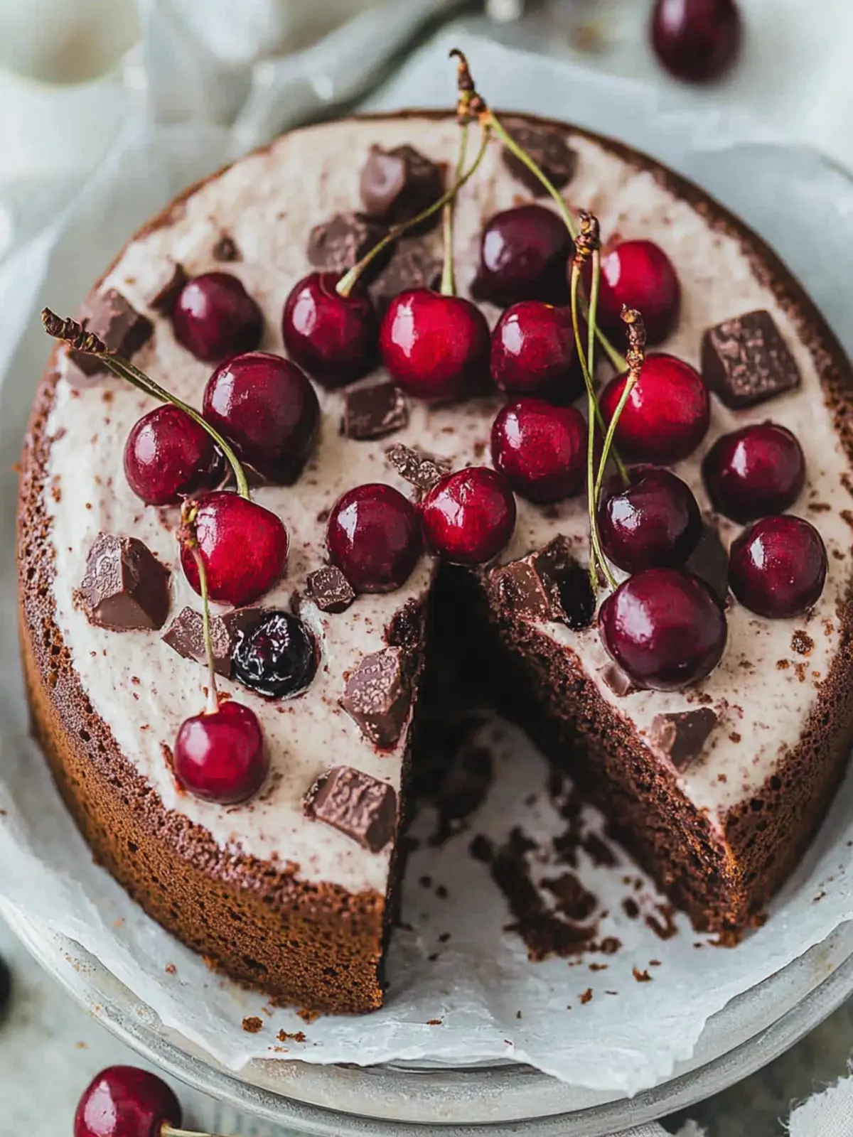 Vegan Cherry Chocolate Cake: Indulge Without the Guilt 3 Vegan Cherry Chocolate Cake