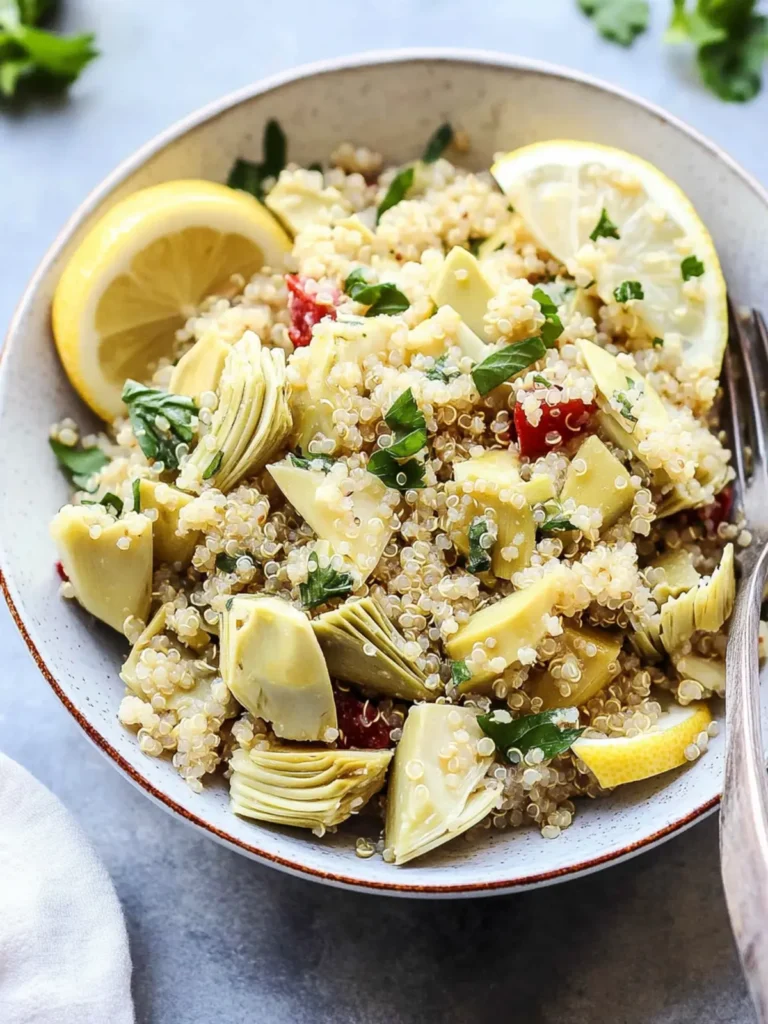Lemony Artichoke and Quinoa Salad