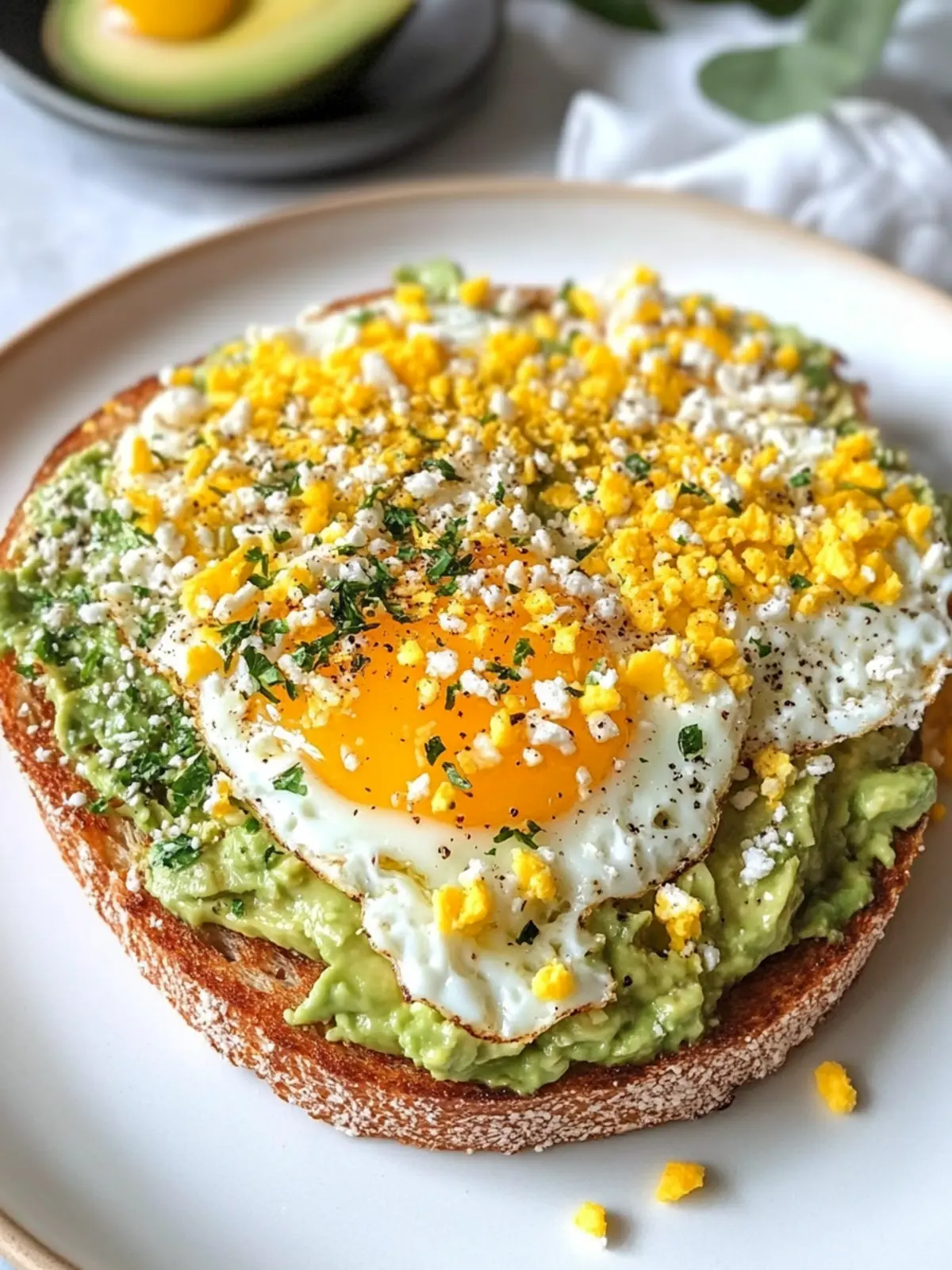 Grated Egg Avocado Toast: Your New Favorite Brunch Delight 4 Grated Egg Avocado Toast
