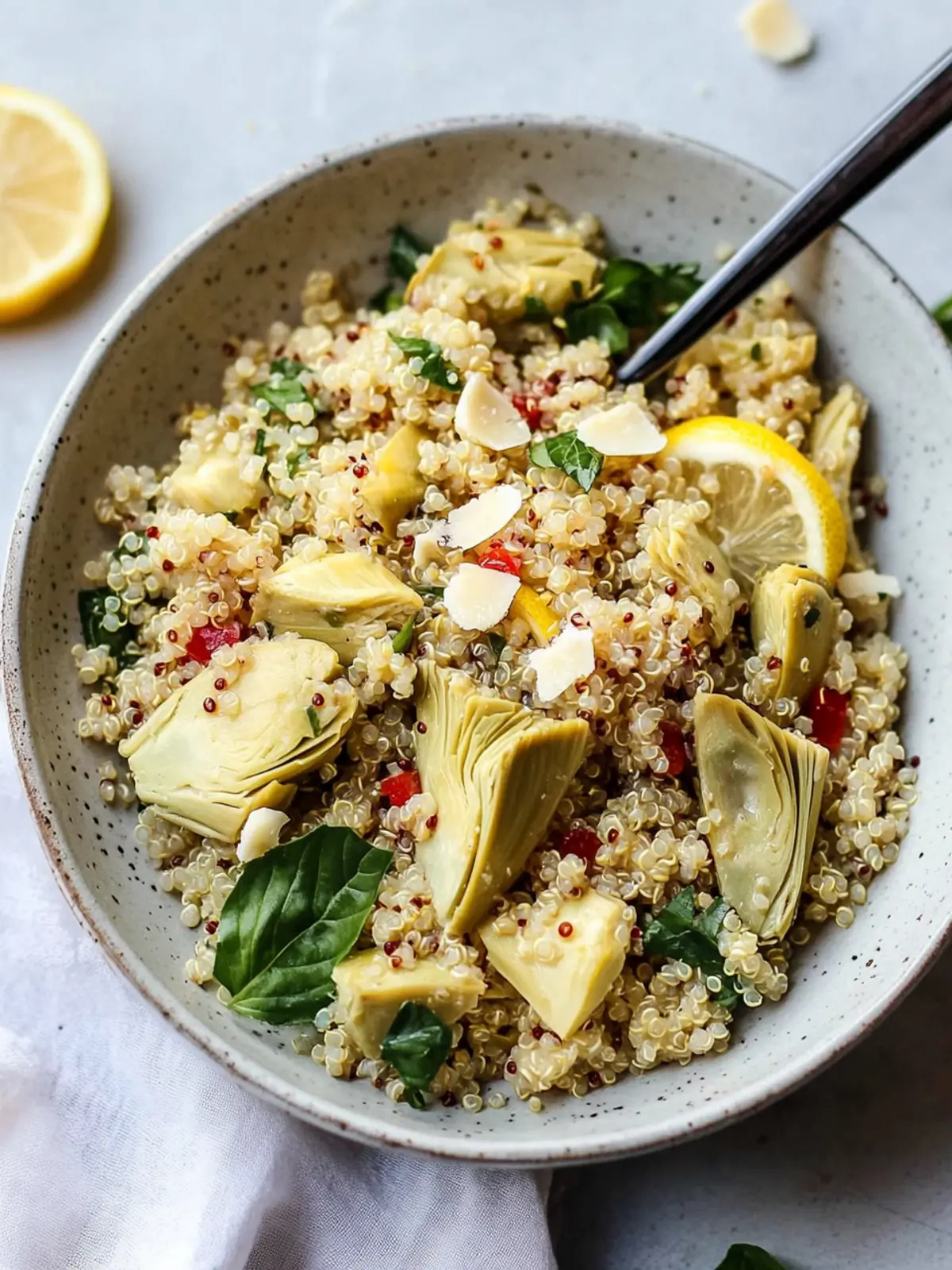 Lemony Artichoke and Quinoa Salad for Fresh Flavor Fun 3 Lemony Artichoke and Quinoa Salad