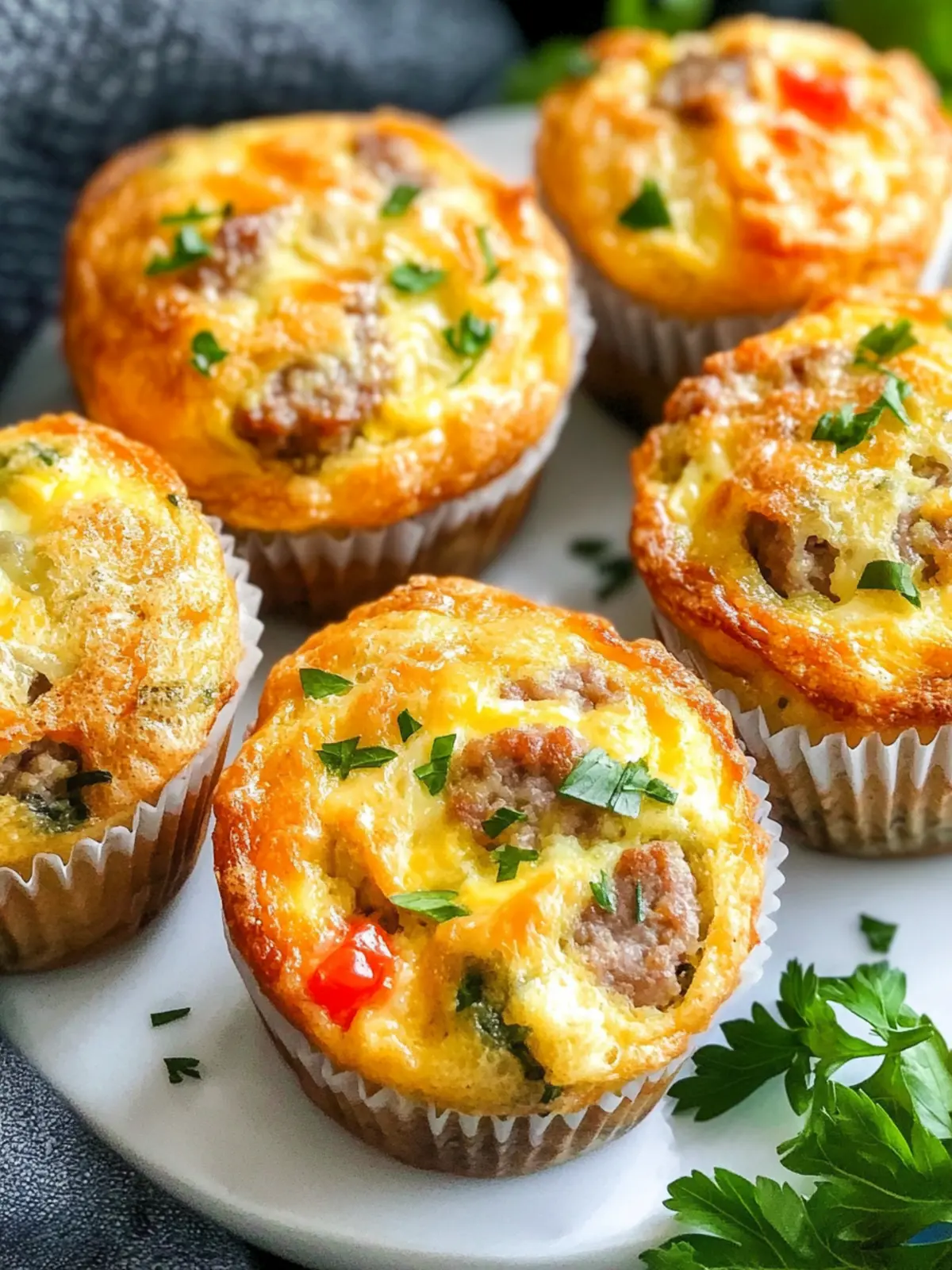 Sausage and Cheese Egg Muffins