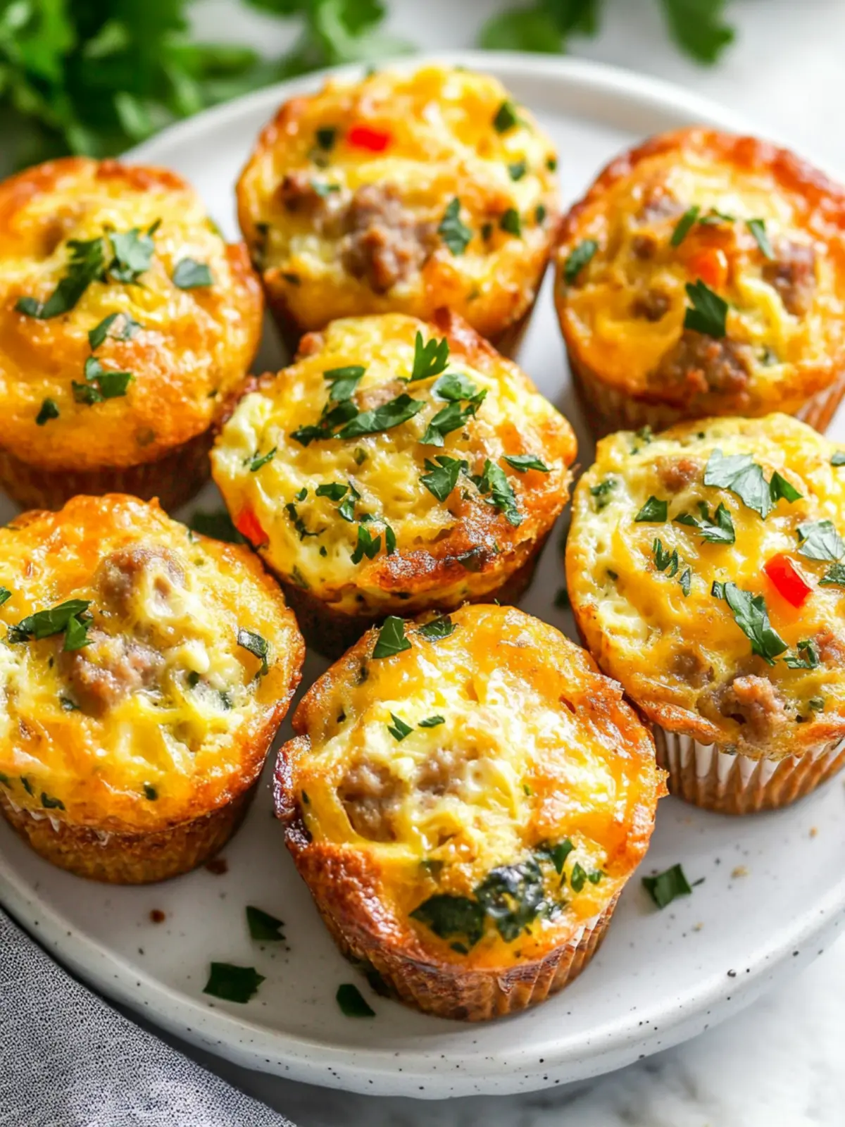 Sausage and Cheese Egg Muffins