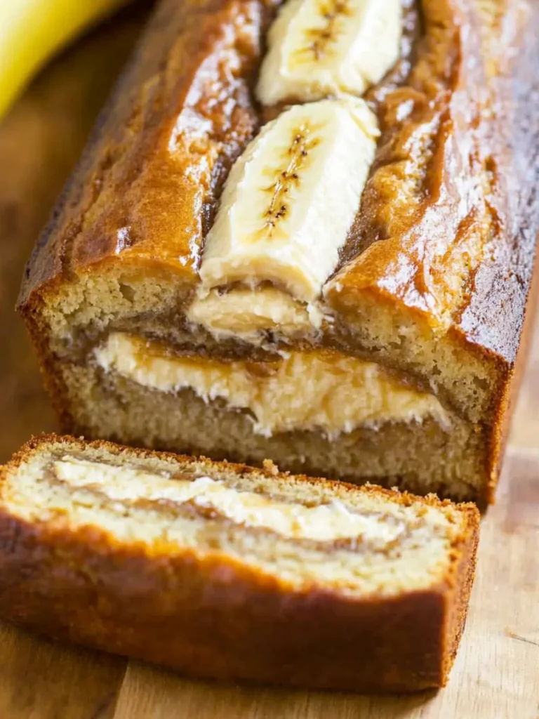 Cream Cheese-Filled Banana Bread