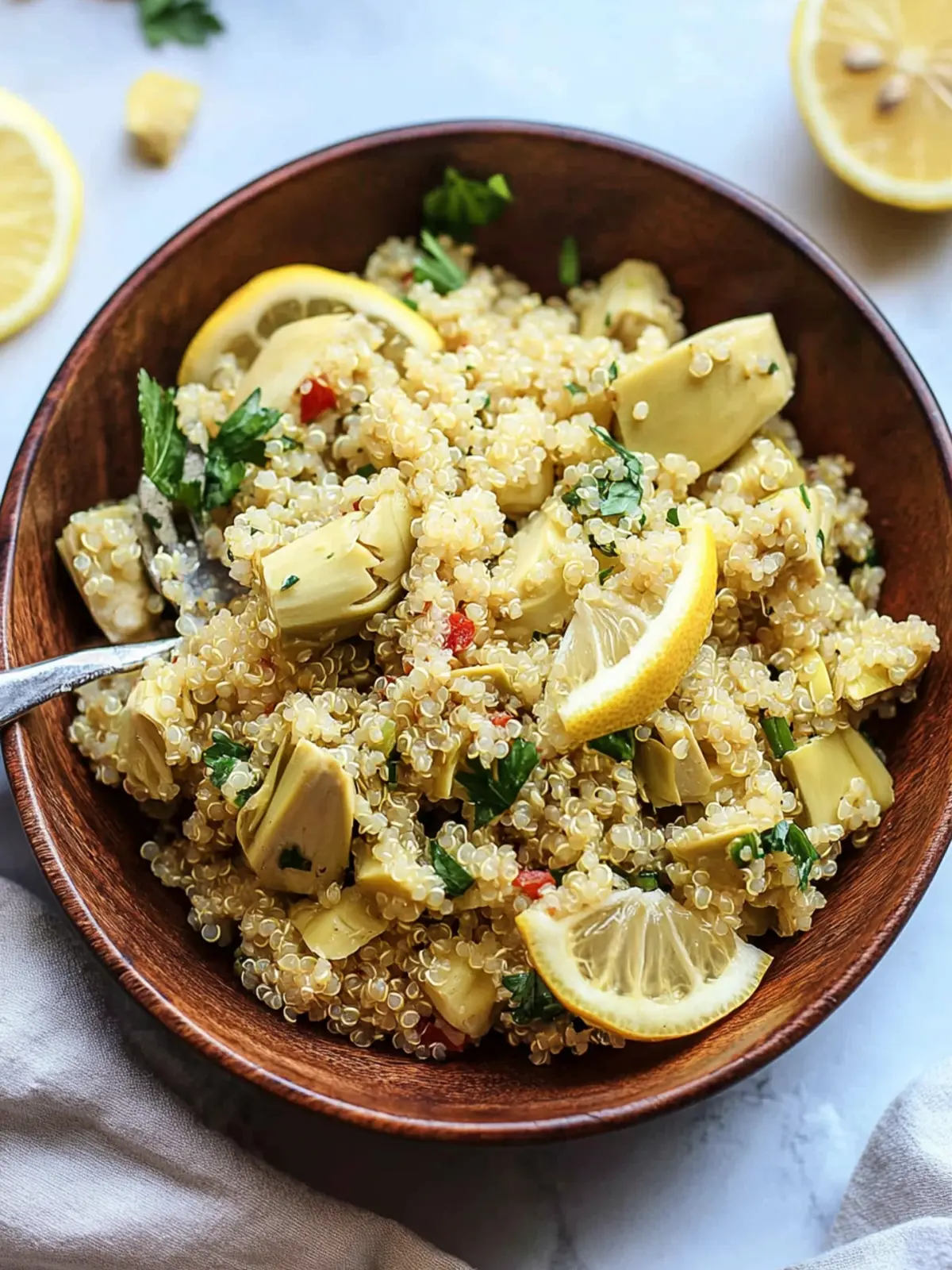 Lemony Artichoke and Quinoa Salad for Fresh Flavor Fun 4 Lemony Artichoke and Quinoa Salad