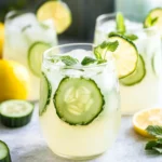 The BEST Cucumber Vodka Cocktail with Lemonade