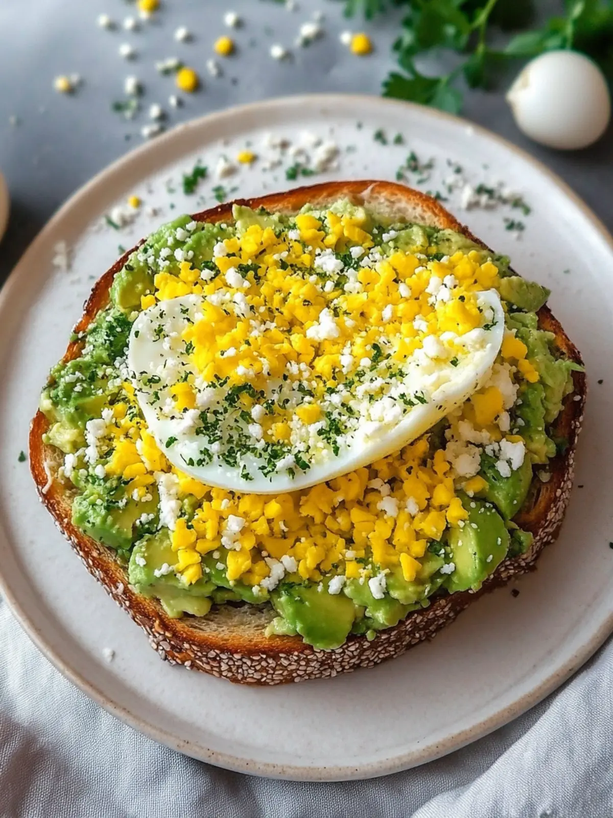 Grated Egg Avocado Toast: Your New Favorite Brunch Delight 2 Grated Egg Avocado Toast