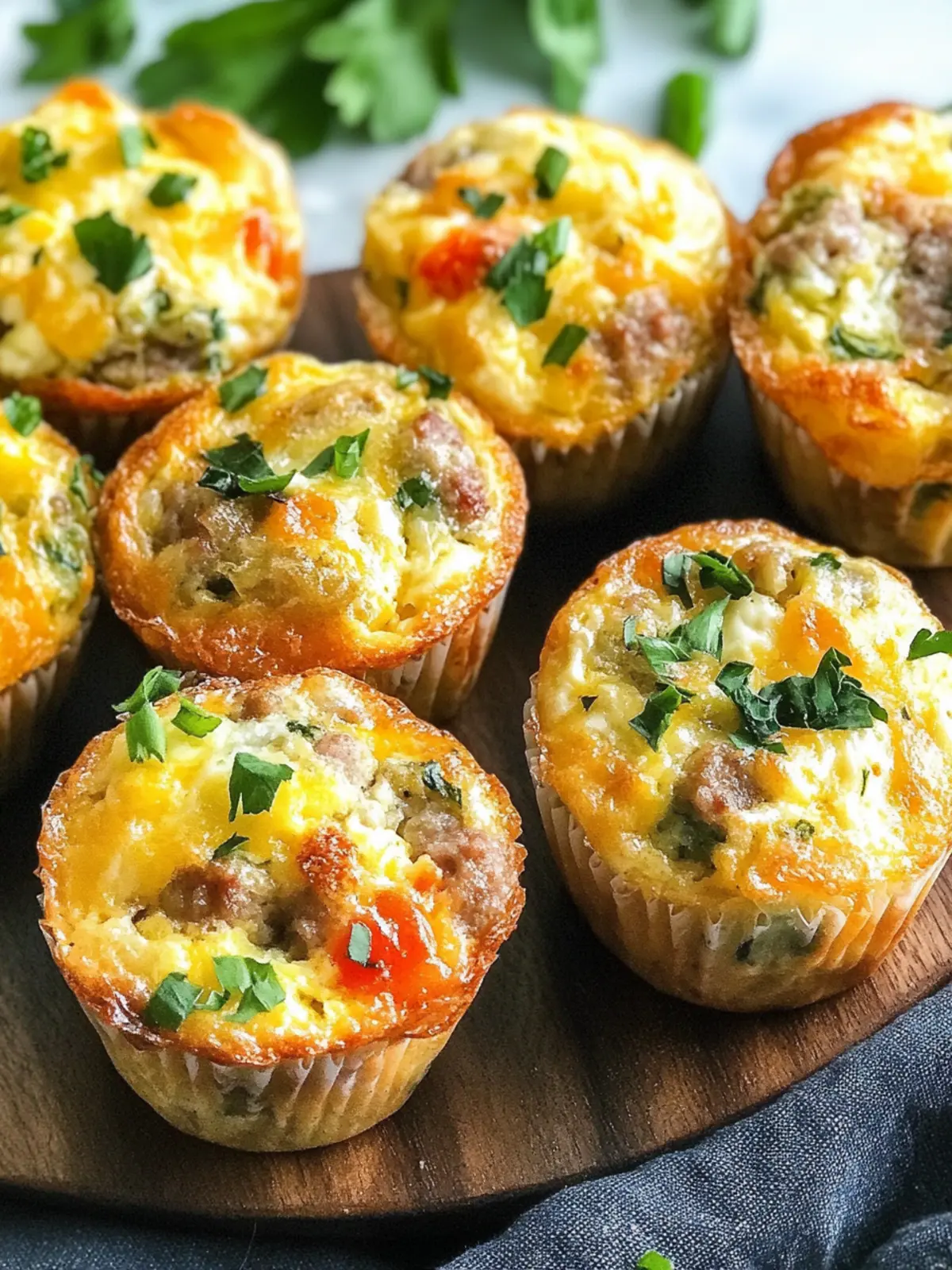 Sausage and Cheese Egg Muffins